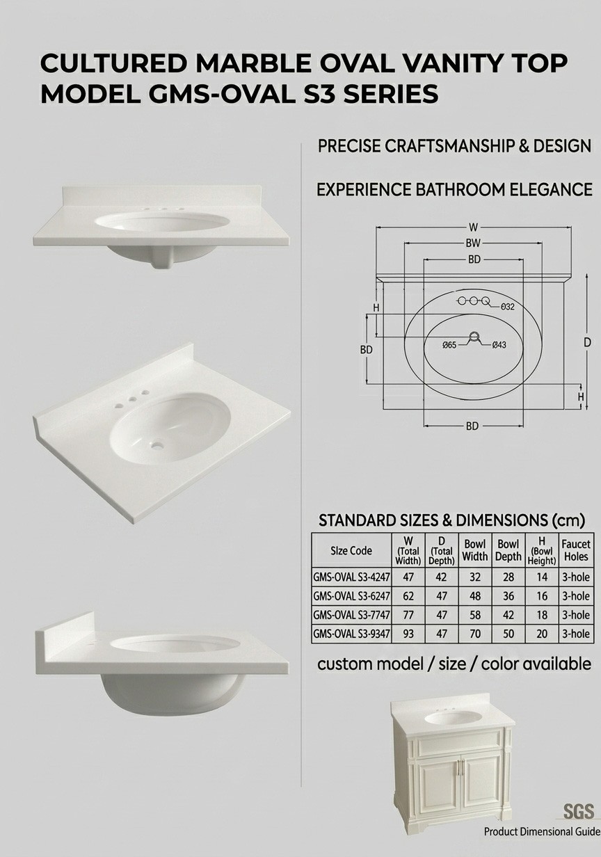 Cultured Marble Vanity Top Manufacturer in Turkey | Maryfass